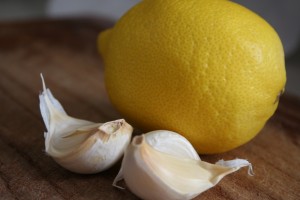 Lemon and Garlic One Lemon and Two garlic buds